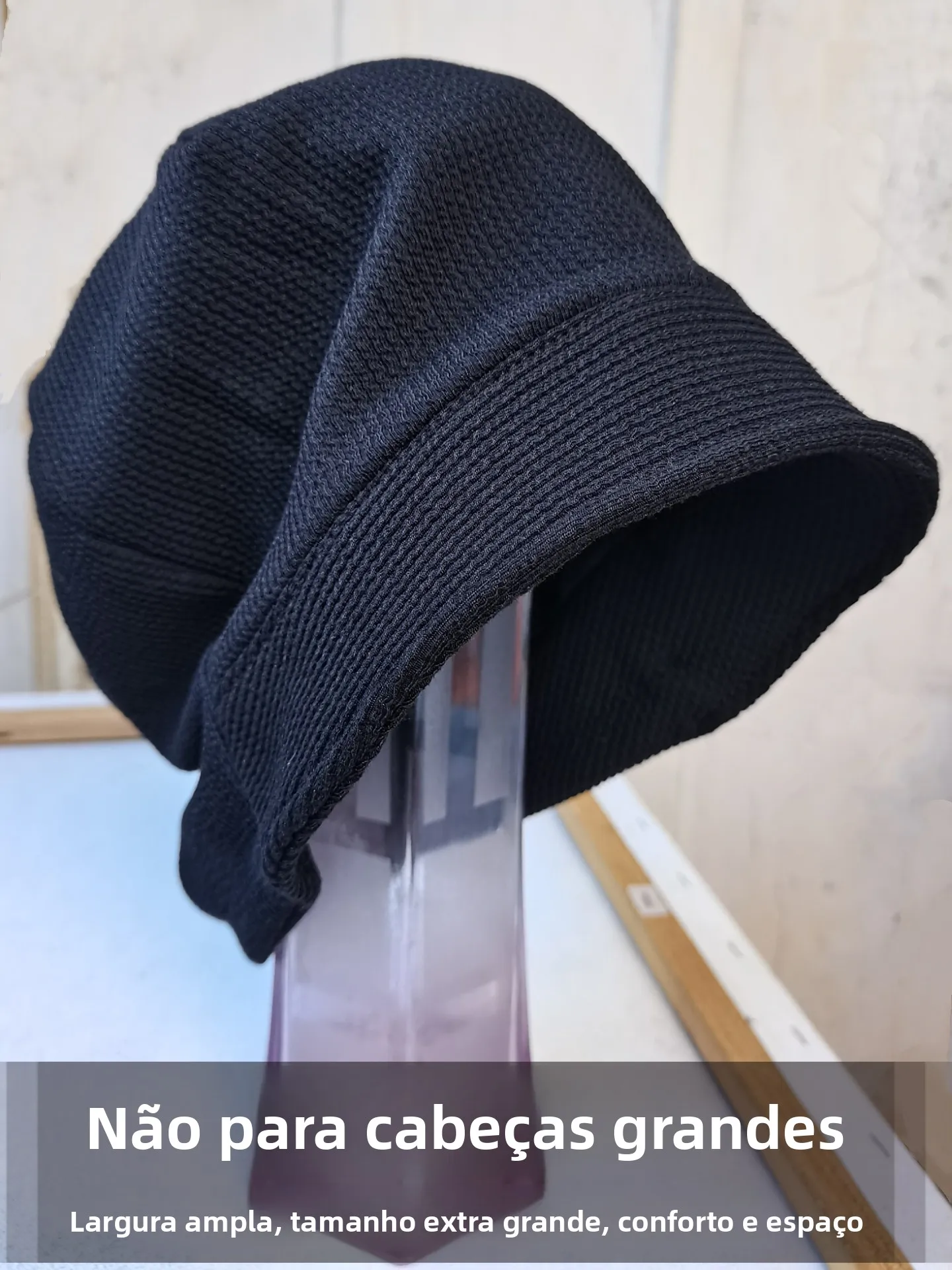 62cm-large-head-cotton-knitted-octagonal-hat-men-women-wide-brim-sun-protection-hat-artist-style-foldable-mid-thick-knit-cap
