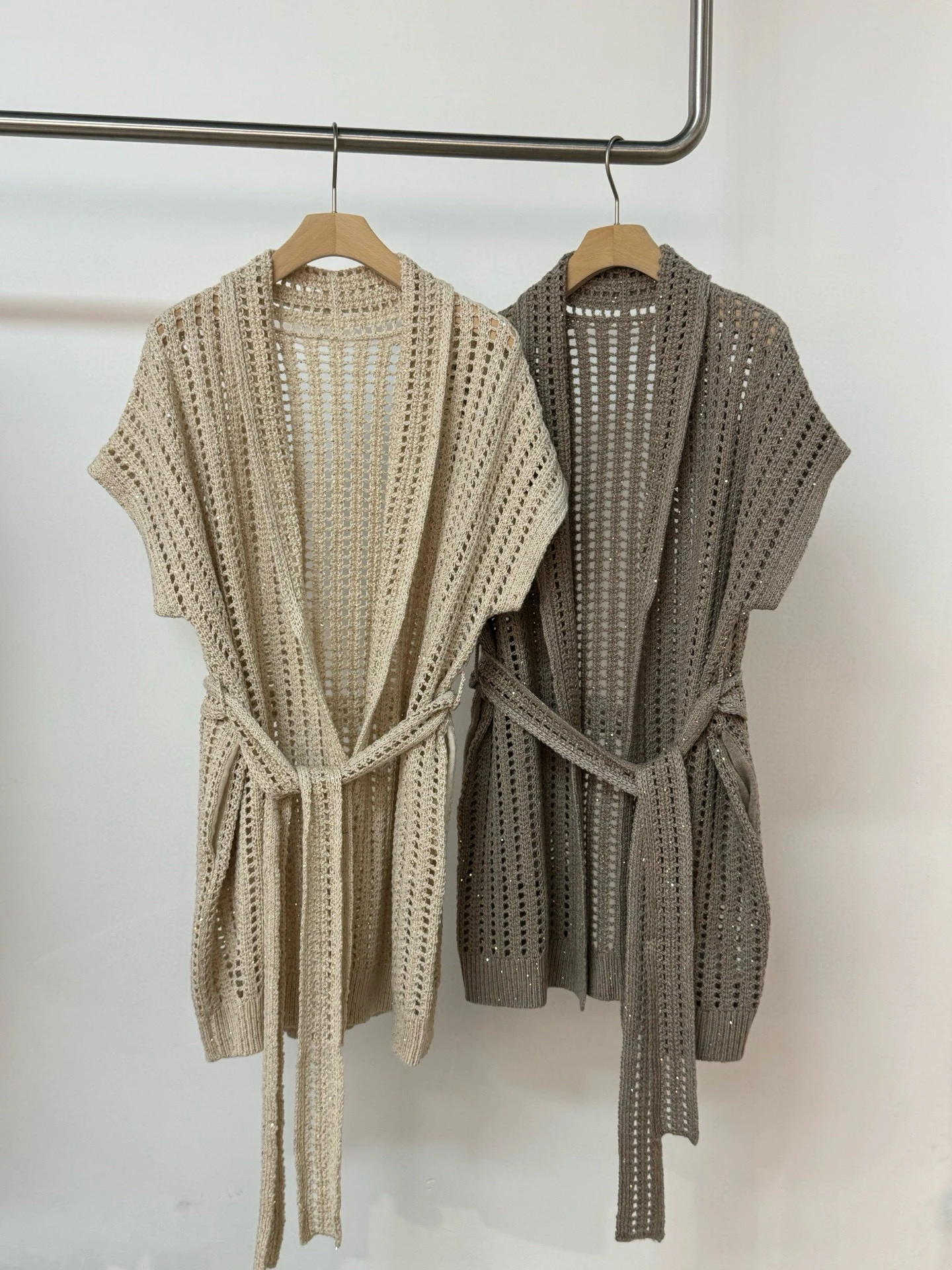 

Женский осенне-зимний новый полый кашемировый шерстяной вязаный кардиган на шнуровке, универсальный жилет без рукавов