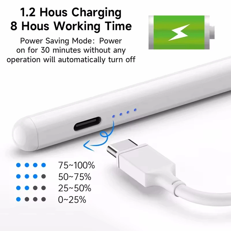 قلم عالمي للكمبيوتر اللوحي الذي يعمل باللمس لجهاز iPad Apple Pencil للهاتف المحمول Lenovo Huawei Xiaomi RedmiSamsung