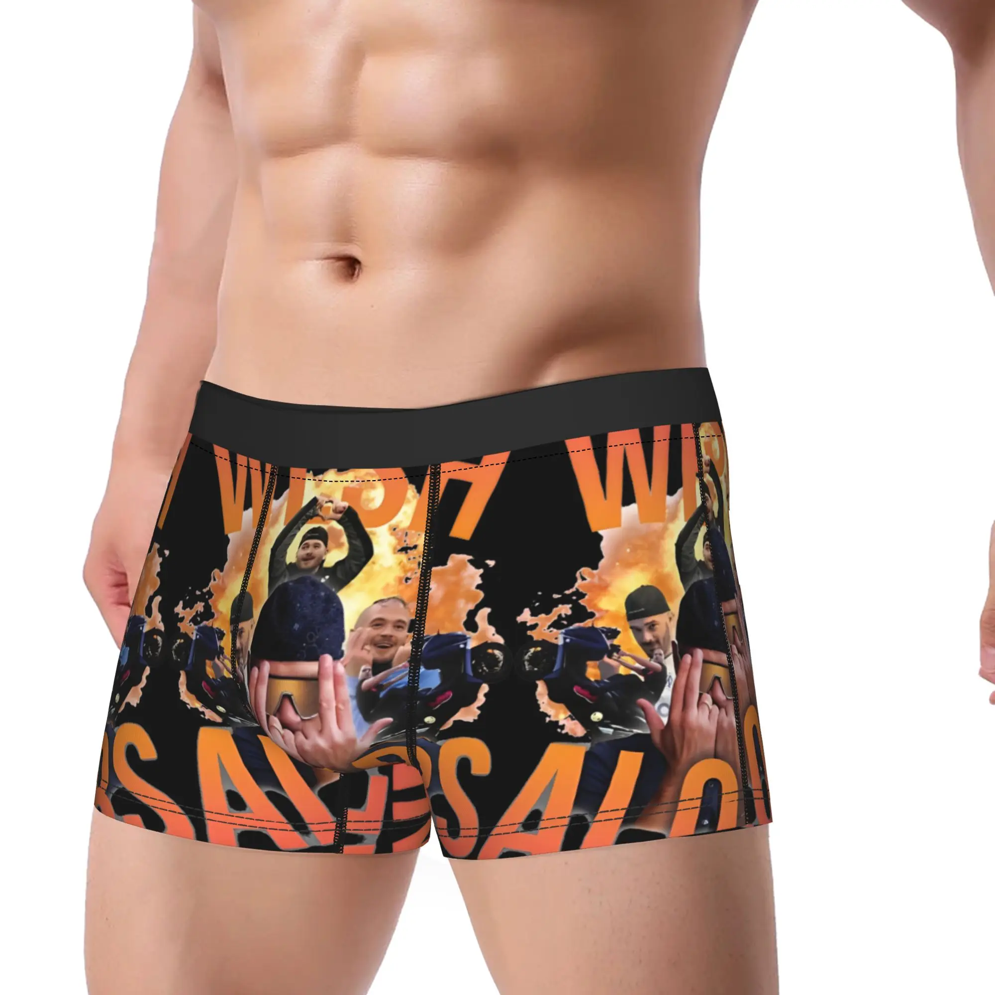 

Jul Underwear WESH ALORS Men Shorts Briefs Funny Trunk Trenky Design Plus Size Underpants