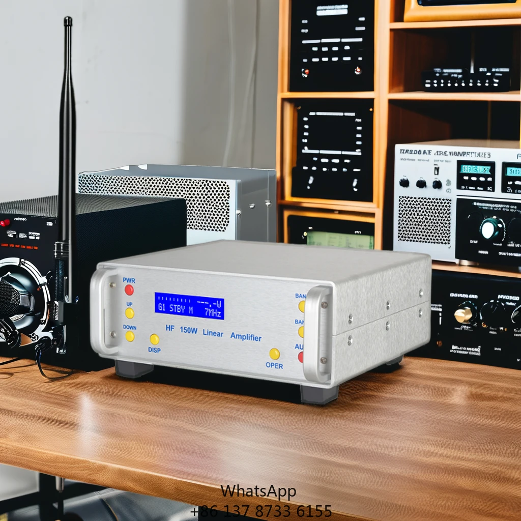 

Cost-effective HF Power Amplifier 150W Gain SSB Transceiver Amateur Ham Radio 0.5-30MHz Four-Level Adjustable