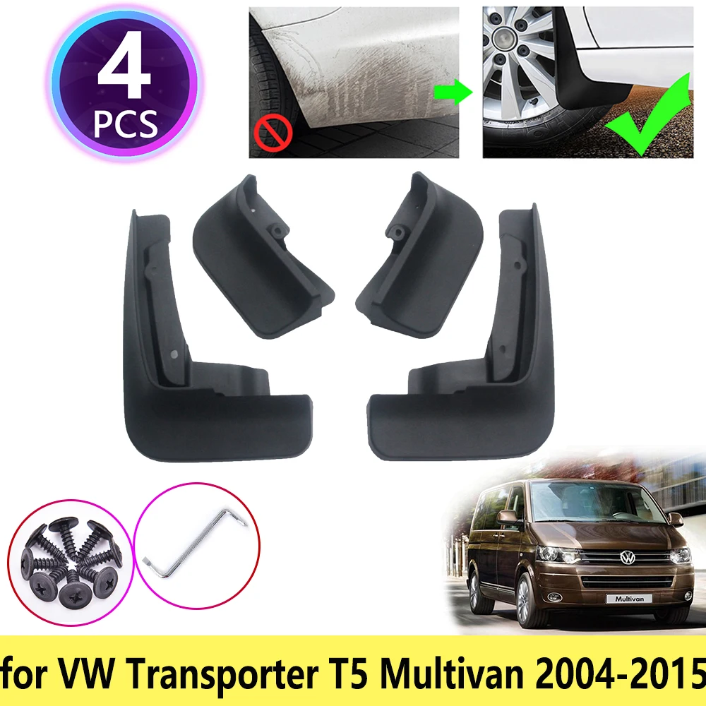 for VW Volkswagen Transporter Caravelle Multivan T5 2004~2015 Mudguards Mudflap Fender Mud Flaps Splash Accessories 2006 2008