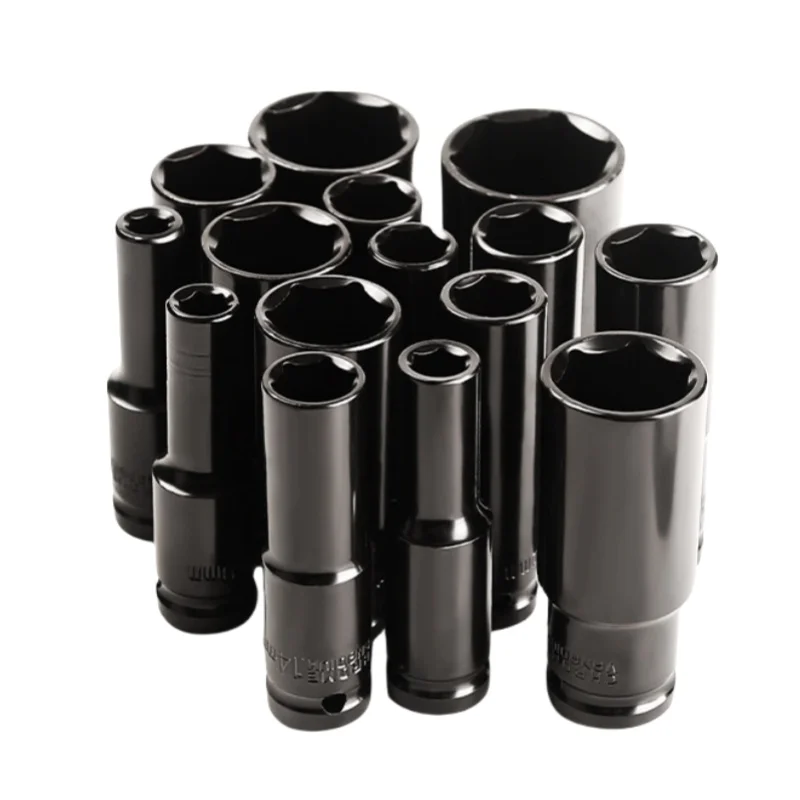 Extended 8-24mm socket complete set of electric wrench combination set, air cannon socket tool