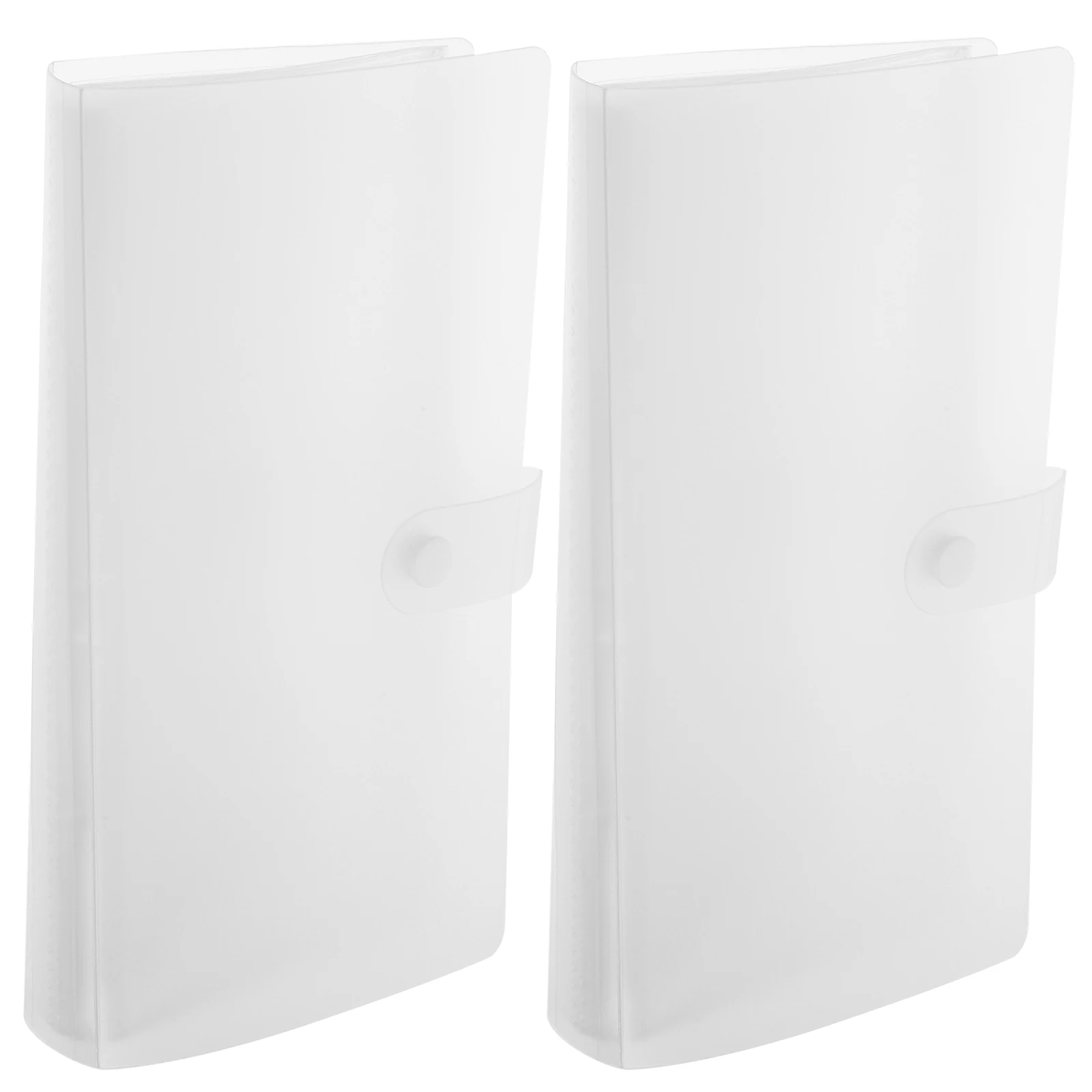 

2Pcs High Quality Clear Airline Tickets Album With Pockets For Conveniently Organizing And Preserving Precious Memories Books