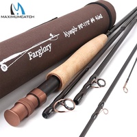 Maxcatch 4in1/2in1 Nymph Fly Fishing Rod with Extra Extension Section with Hard Tube 9'-10'6' '/ 9'6\