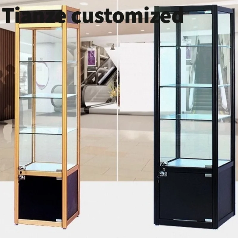 Customized-Hot Sale Display Showcase Cabinet Shelf With Led Light Box Display Shop Of Toy Model