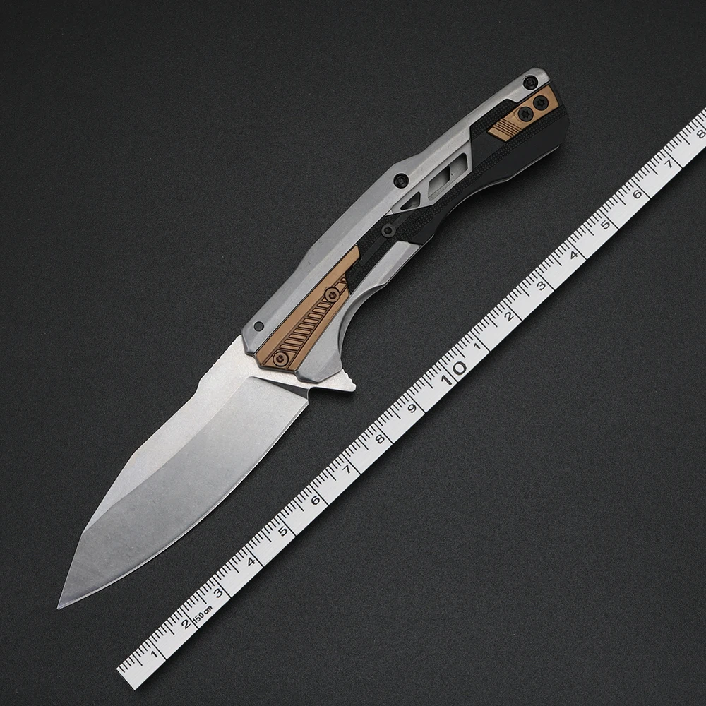 XUANFENG Brass High Quality Folding Knife Outdoor Portable Pocket Knife Collection Hobby Knife