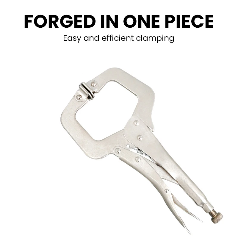 1pcs C-type Powerful Pliers, Multifunctional Flat Head Powerful Pliers, Fixed Pliers, Quick Clamping Pliers Tool