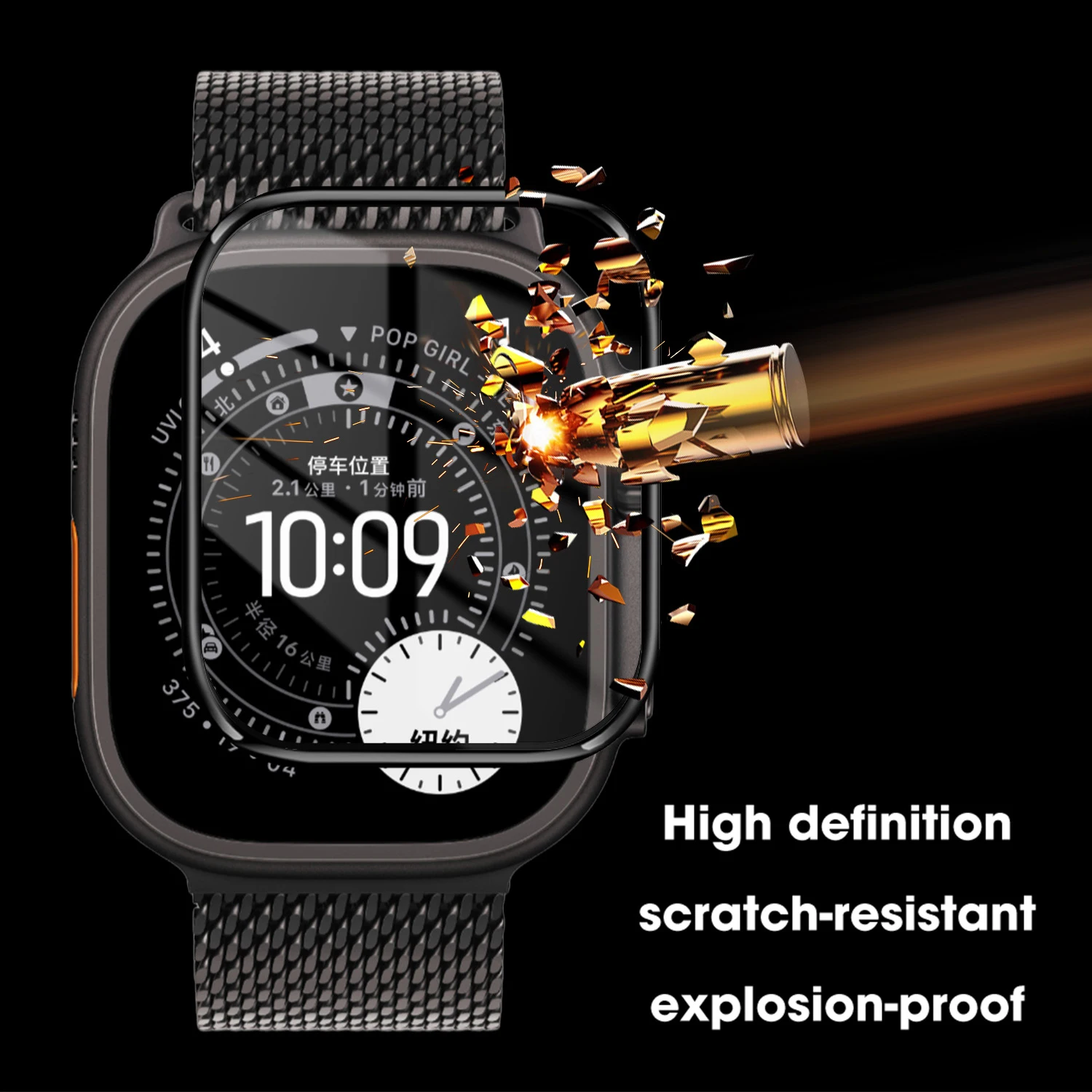 لـ IWatch Ultra 3 2025 واقيات شاشة مرنة عالية الدقة وأفلام حماية شفافة مضادة للخدش لـ IWatch Ultra 2 /Ultra (49 مم) #5