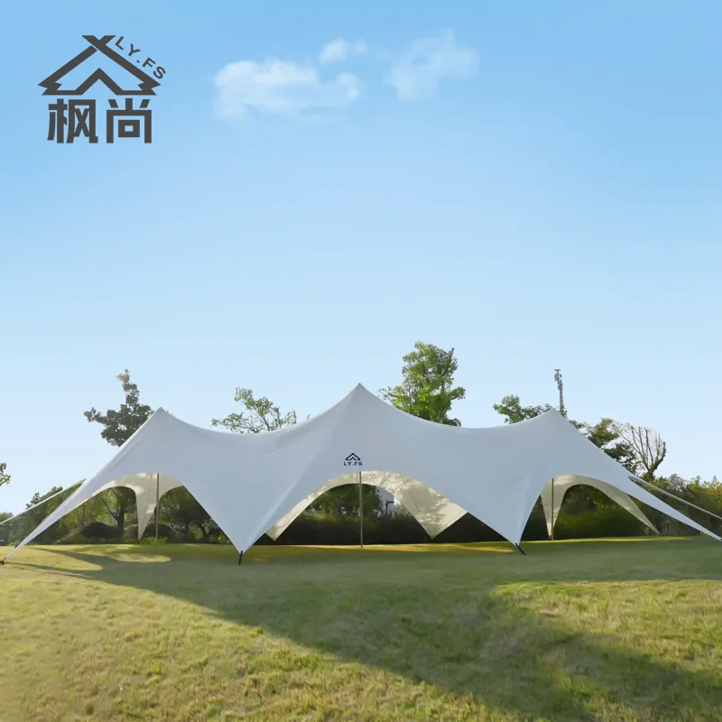 

Fengshang Wanzhong Mountain Tianmu Sanfeng Genting Camp Кемпинг Tianmu Купольная палатка Непромокаемый солнцезащитный крем Гигантский тент