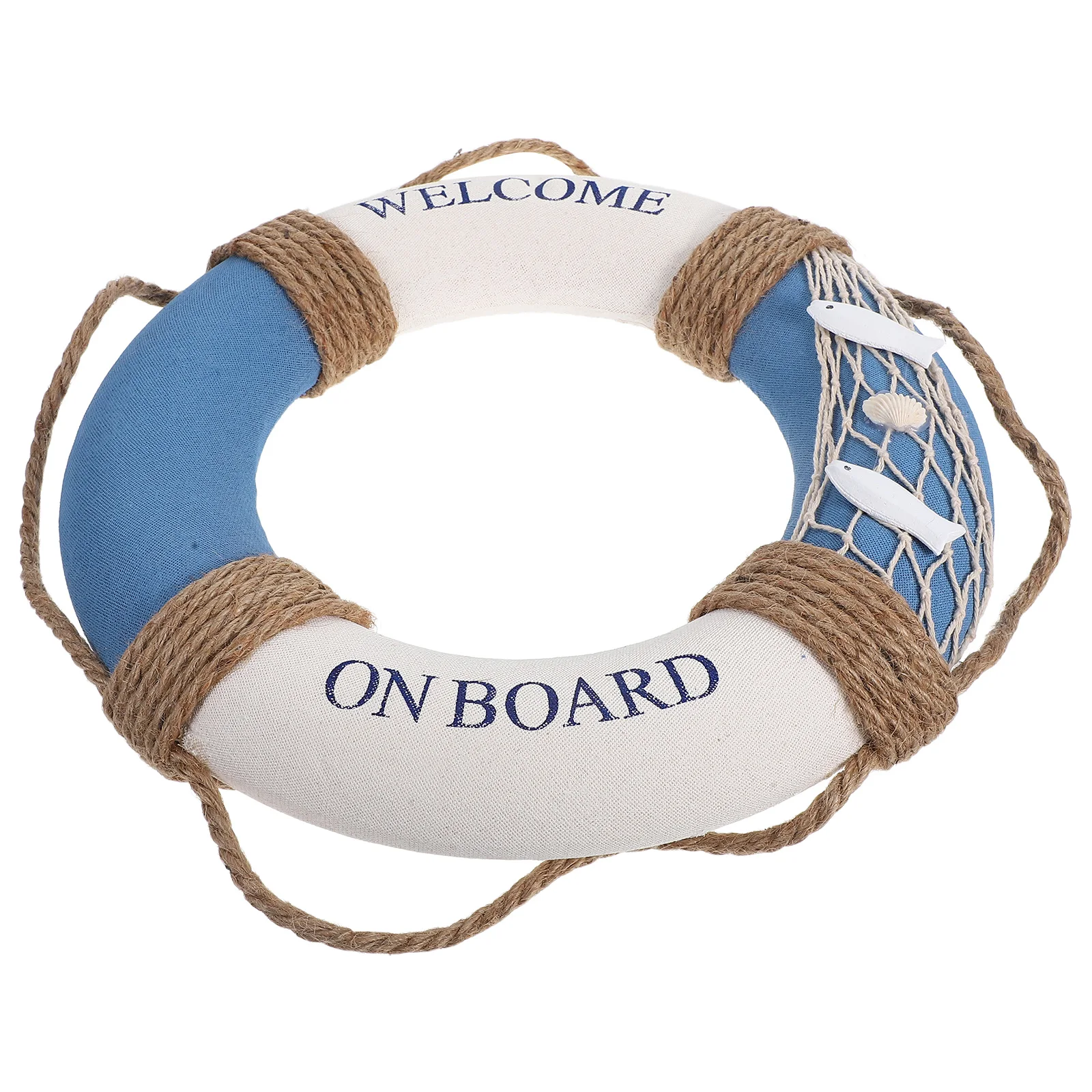 

1pc Premium Lifebuoy Decoration Wall Hanging Ornament Portable Welcome Sign for Cafe Restaurant Home Decor Festival