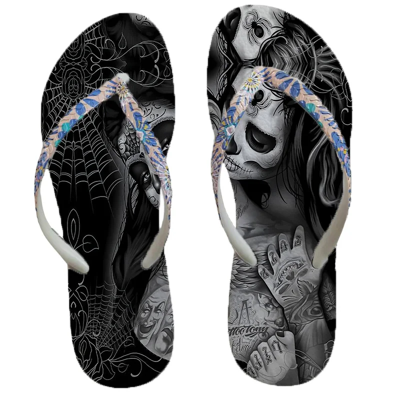 2023 Personalized Heima Hawaii Beach Women\'s Flip-Flops Non-slip Wear-Resistant Trendy Fashion Comfortable Outdoor Slippers