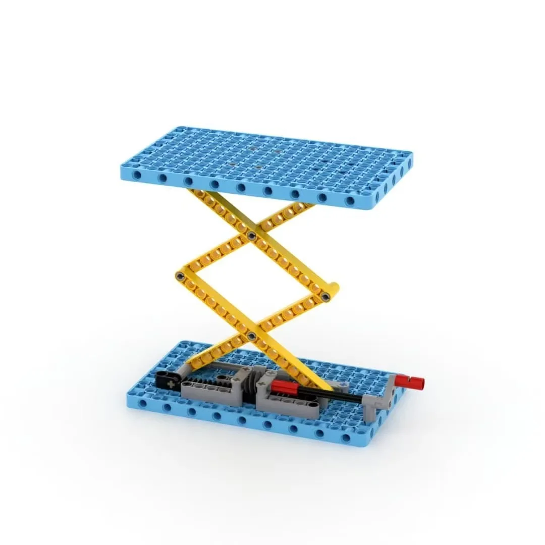 4362 building block toy small particle technology mechanical group model assembly vortex bar rack elevator set
