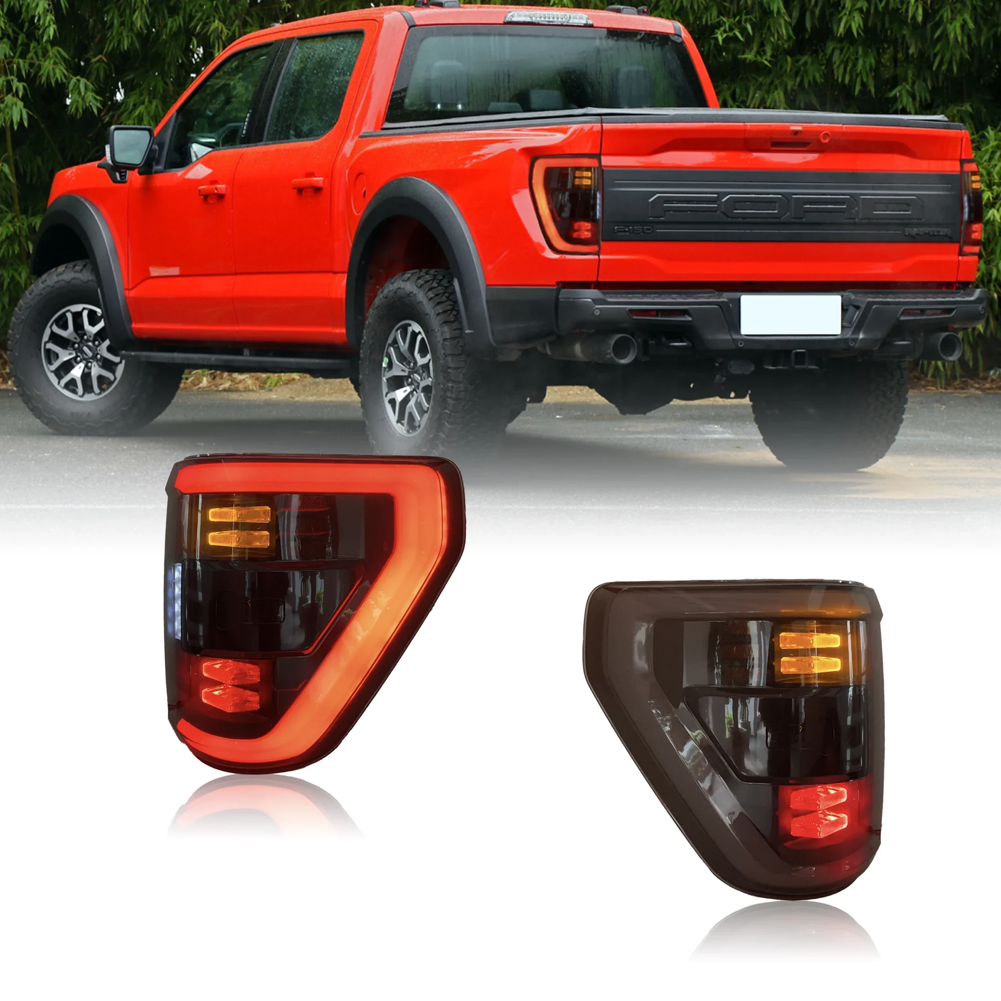

Светодиодный задний фонарь для Ford F-150 2021-2023 F150 XL STX, светодиодный задний фонарь, обновление анимации, последовательный поворот