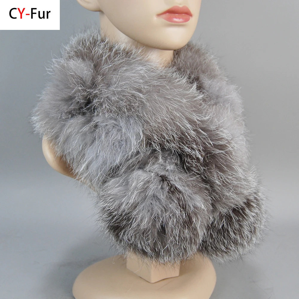 New 100% High End Real Fox Fur Collar Woman Luxury Romfortable Real Fox Fur Scarf Lady Elegant Real FoxFur Collar