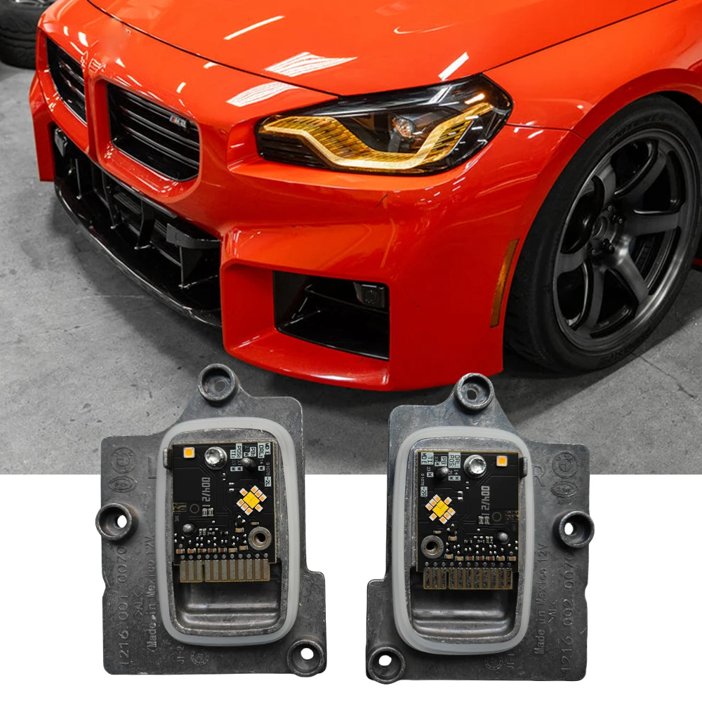 

DRL Amber Yellow Red Boards For 2022 2023 BMW M2 G42 G87 M240i CSL LED Blue Daytime Running Light Turn Signal Module