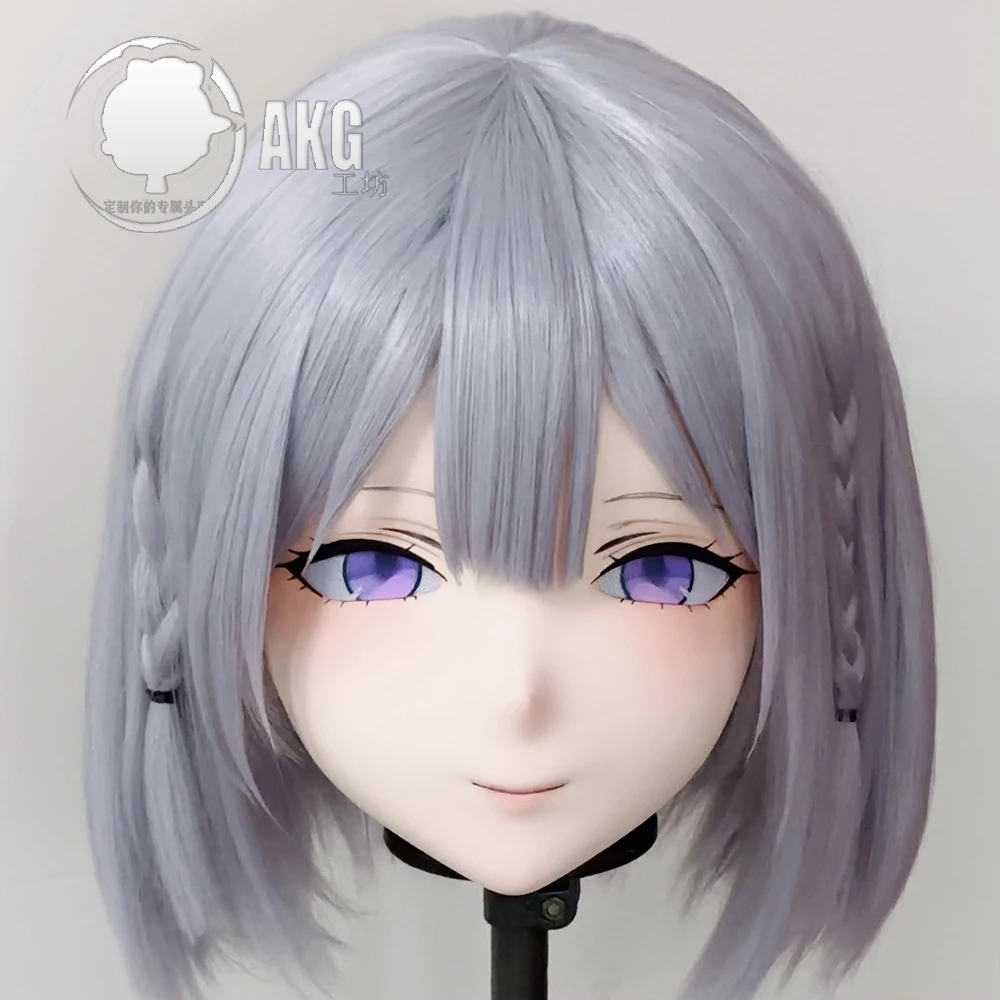 

(AL203)Customize Character Crossdressing Female/Girl Resin Full/Half Head With Lock Anime Cosplay Japanese Animego Kigurumi Mask