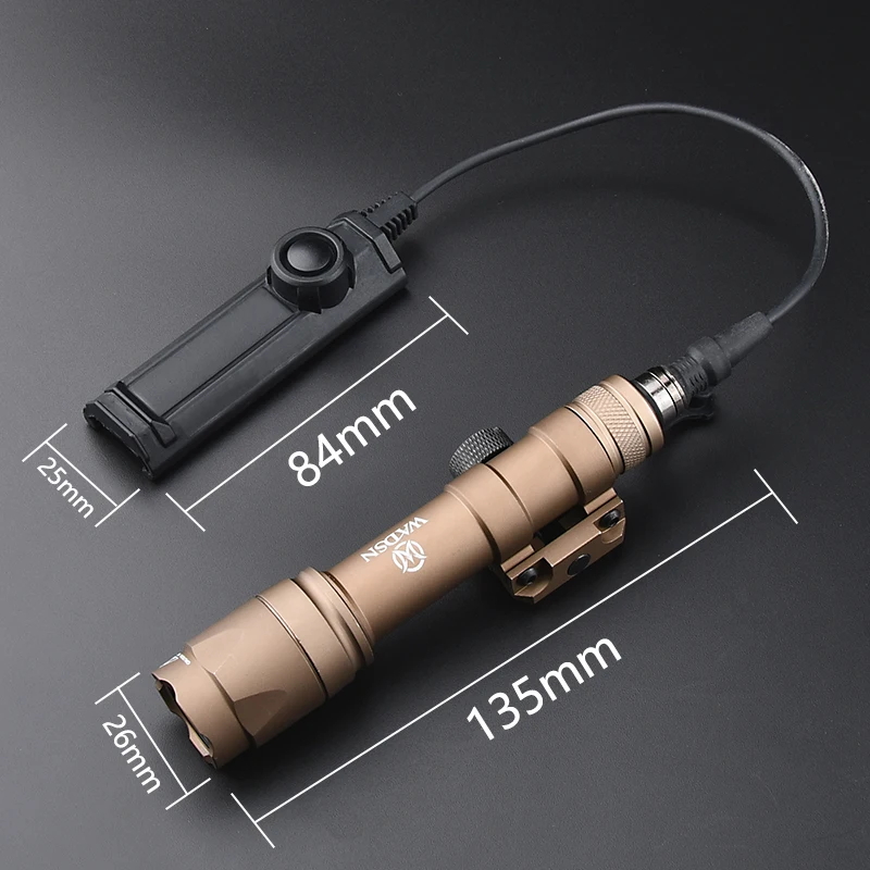 M600C Wadsn Tactical Flashlight M600c M300A Scout Light With Dual Function Pressure Switch 600Lumen Hunting Weapon Light Lamp