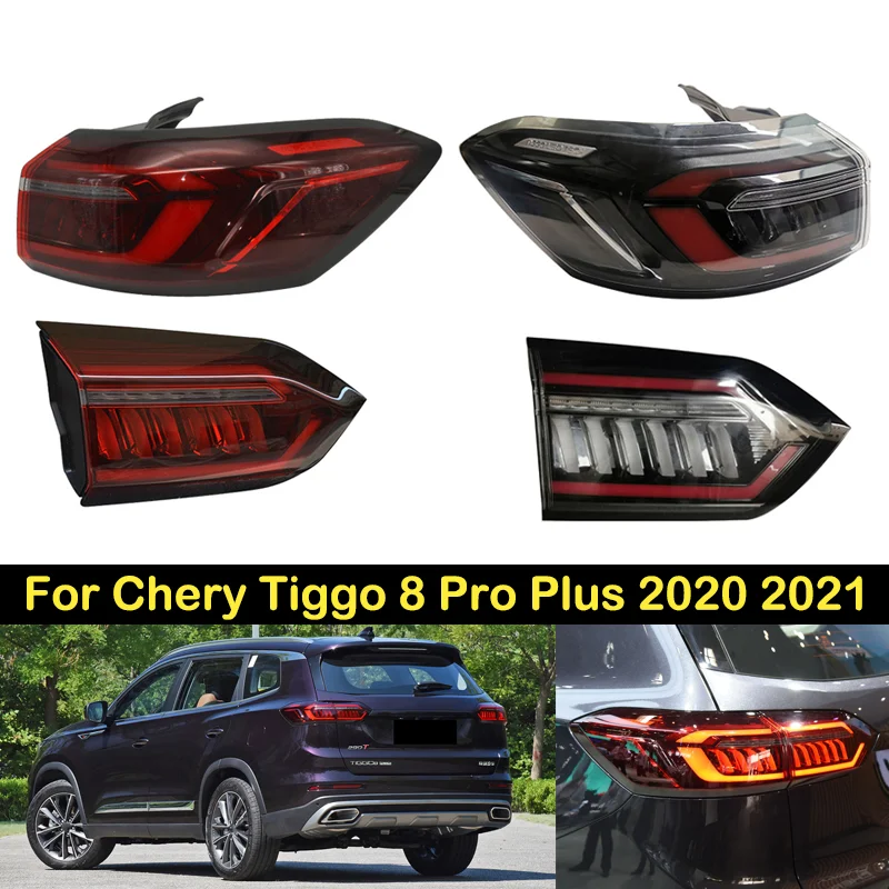 DECHO Taillight For Chery Tiggo 8 Pro Plus 2020 2021 Brake Light Rear bumper Taillights taillamps tail light