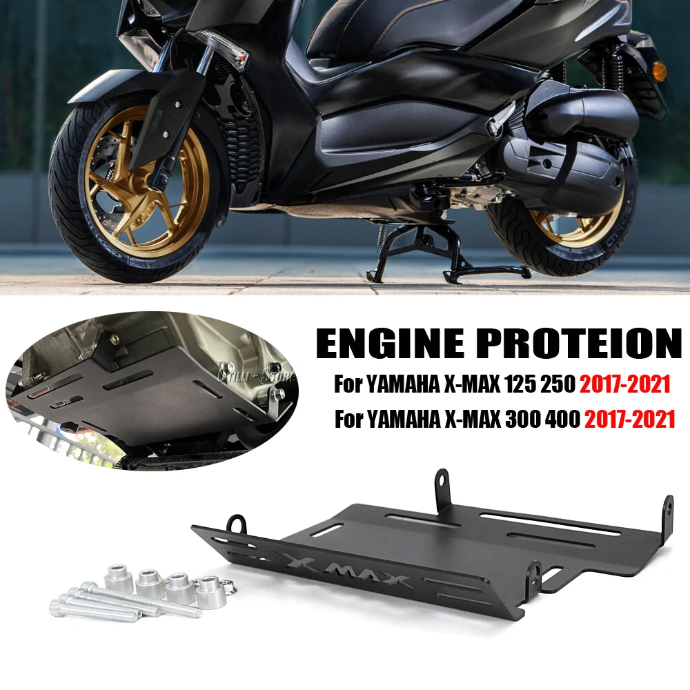 

Motorcycle Chassis Engine Guard Cover Lower Bottom Skid Plate Splash Protection For Yamaha X-MAX125 X-MAX250 X-MAX300 X-MAX400