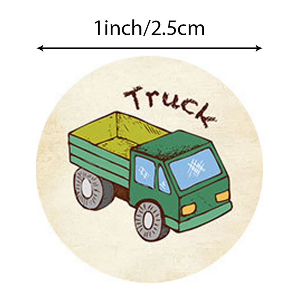 New 500pcs Car Children's Toy Gift Reward Stickers Office Stationery Decoration Labels Birthday Party Gift Decor Sealing Sticker