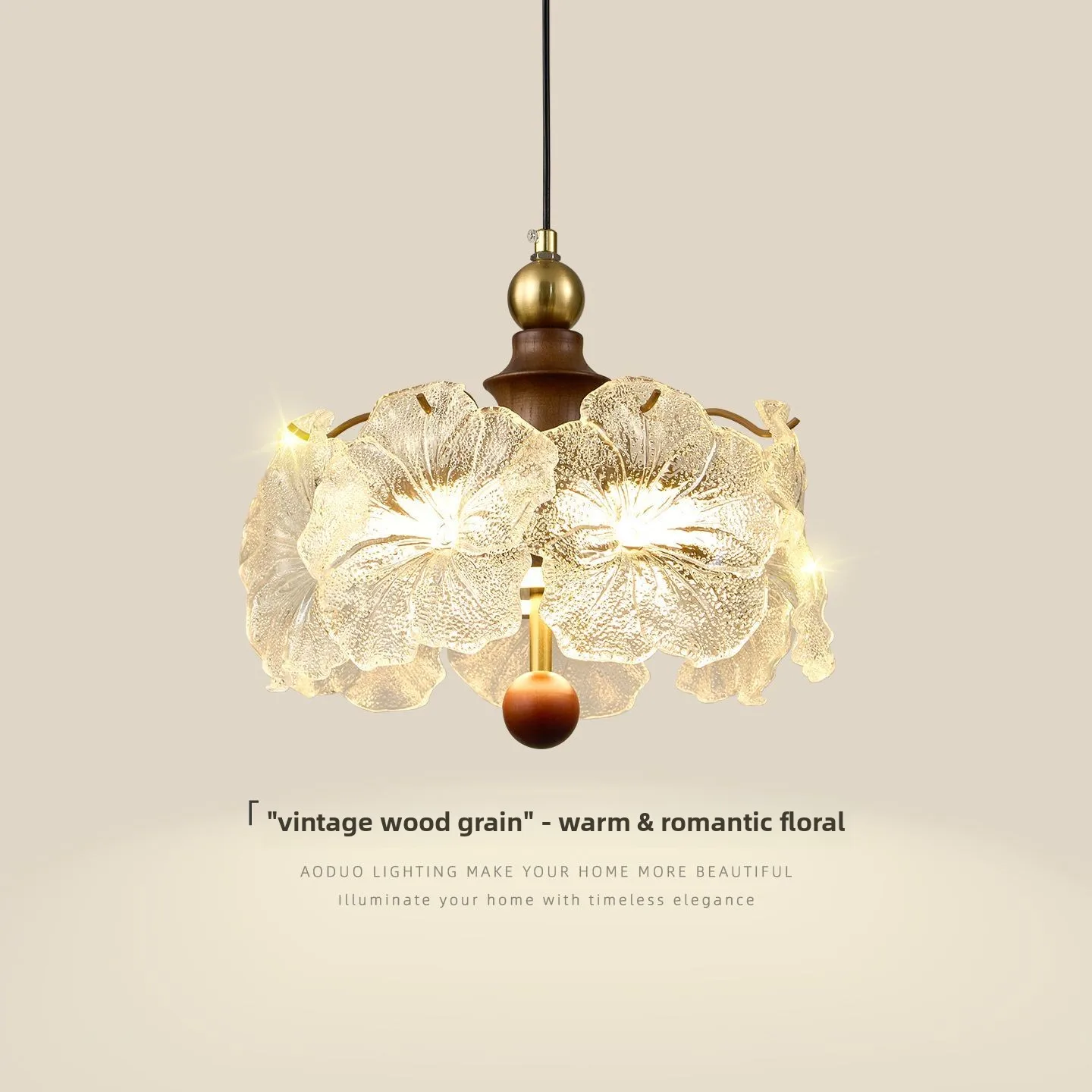 French Medieval Style Bedroom Bedside Chandelier Light Luxury Crystal Glass Flower Living Room Sofa Ambient Hanging Line Lamp