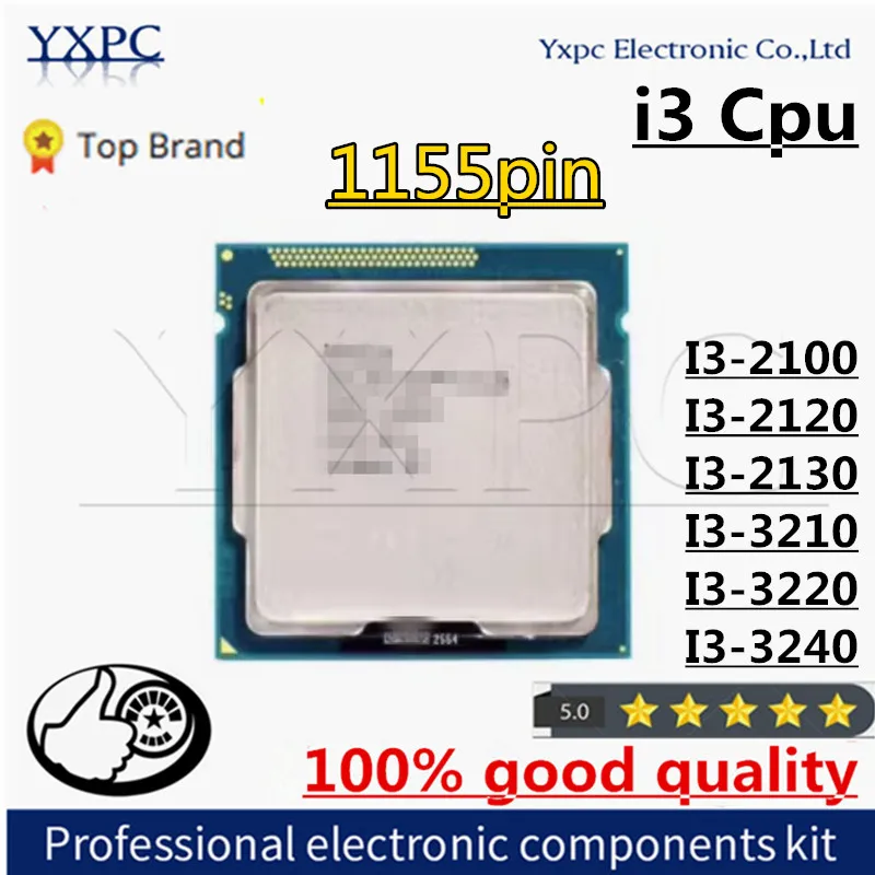 1155pin CPU Processor I3-2100 I3-2120 I3-2130 I3-3210 I3-3220 I3-3240  dual-core h61 b75