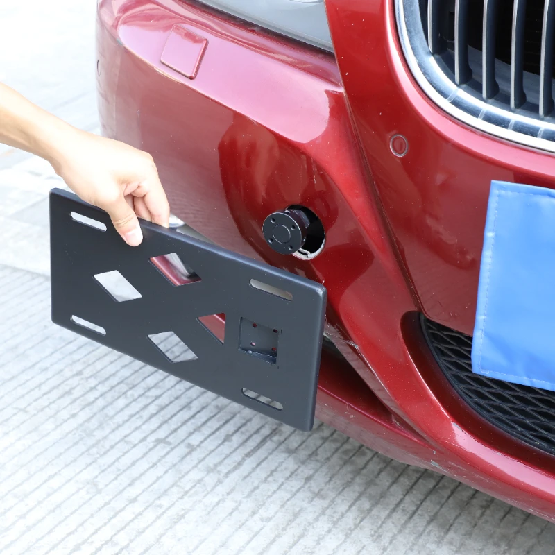 

For BMW 3 Series E90 2005-2012 Car License Plate Bracket Front Tow Hooks License Plate Mount License Plate Frame Car Accessories