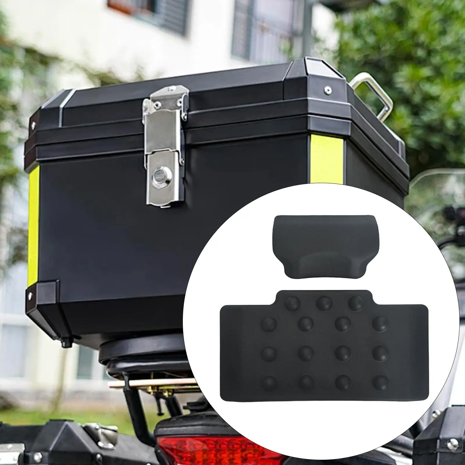 Motorcycle Trunk Backrest,Passenger Backrests Back Pad,Soft,PU,Shockproof,Rear Top Luggage Case Box Cushion Pad,for Travel Motorcycle Trunk Backrest,Passenger Backrests Back Pad,Soft,PU,Shockproof,Rear Top Luggage Case Box Cushion Pad,for Travel