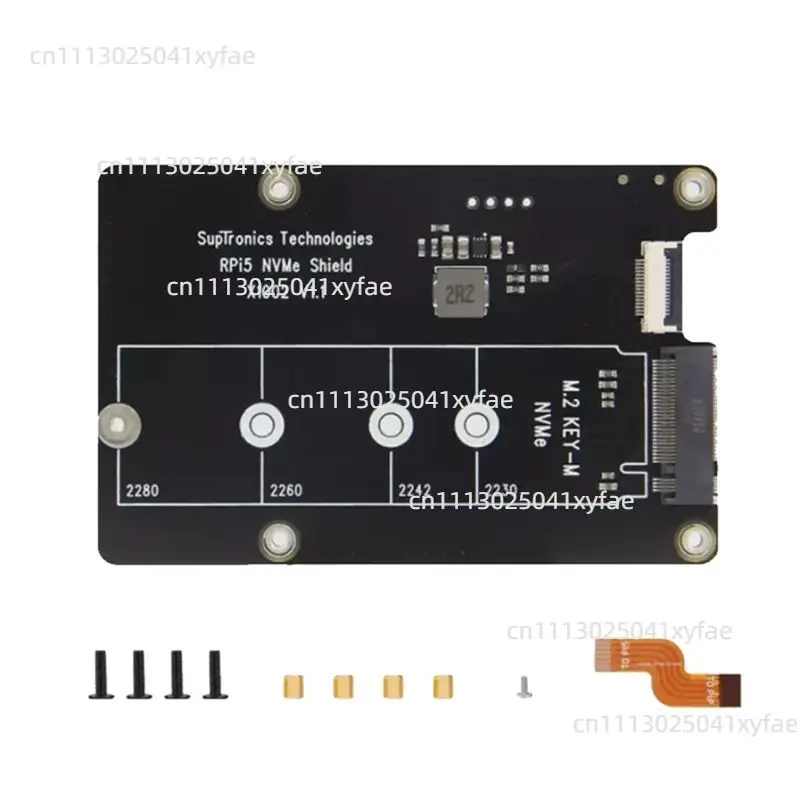 X1002 For Raspberry Pi 5 Pcie To M.2 Nvme SSD Expansion Board For 2280 2260 2242 2230 NVME SSD
