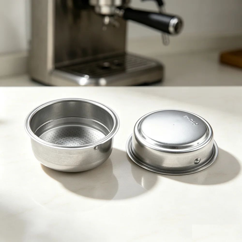 2pcs 304 Stainless Steel Coffee Machine Filter 51mm/2.01