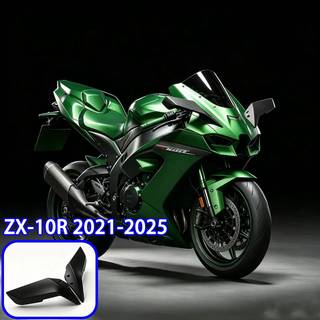 For Kawasaki ZX-10R ZX10R 2021-2025 Motorcycle Air Deflector Wing Upper Lower Wings Aerodynamic Modification Side Wing Fairing
