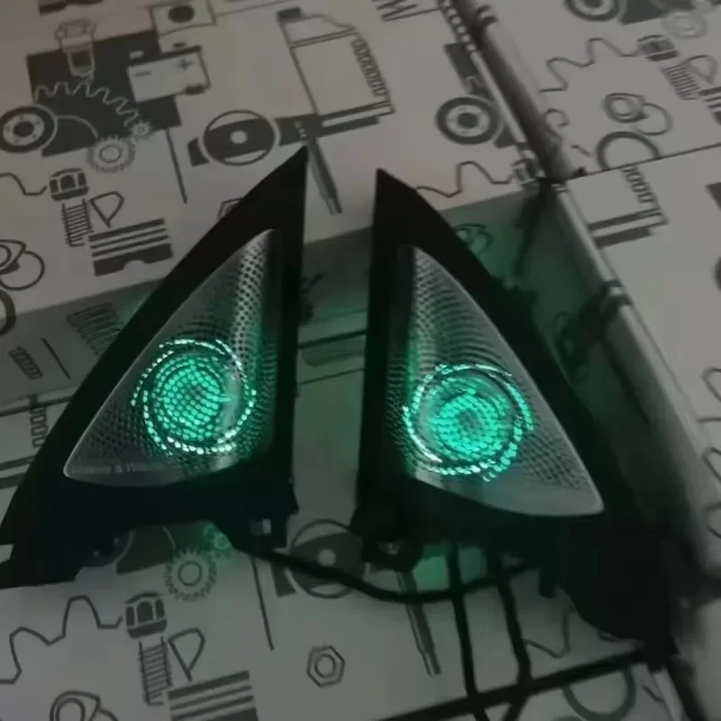 For 4 Series G22 G23 A-pillar Luminous Cover Plate Synchronous Ambient Light Horn Cover Stainless Steel Car Interior