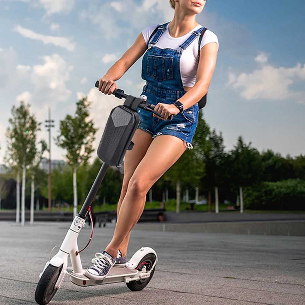 

Сумка на руль электросамоката, передняя сумка для скейтборда, водонепроницаемый жесткий чехол из EVA, портативный, пылезащитный, для велосипедных аксессуаров