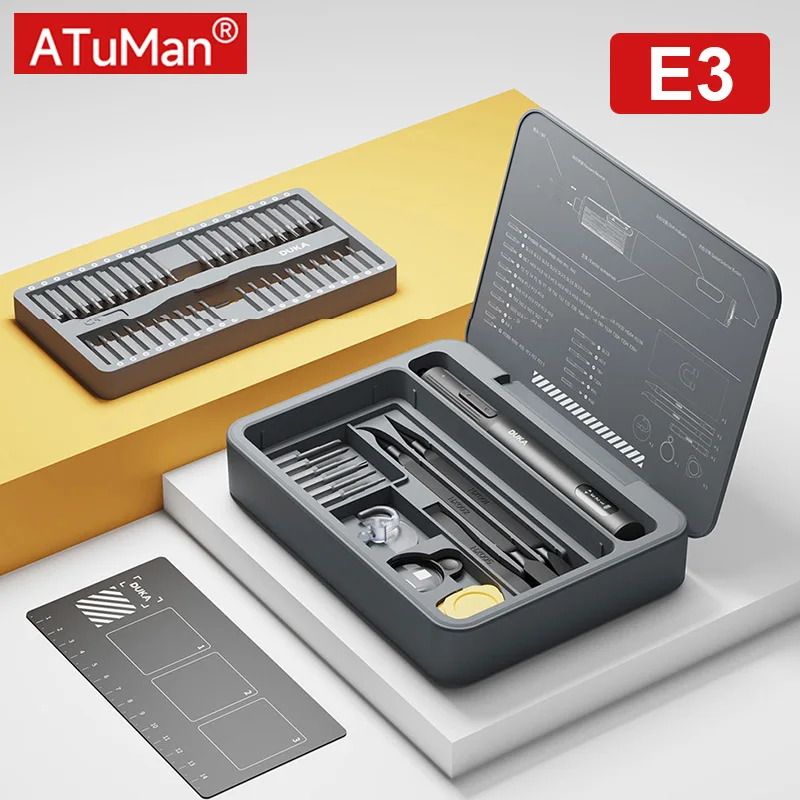 

2025 New DUKA Atuman E3 Electric Screwdriver Kit 95 in 1 Magnetic Precision Screwdriver Bit DIY Household Repair Tool Kits