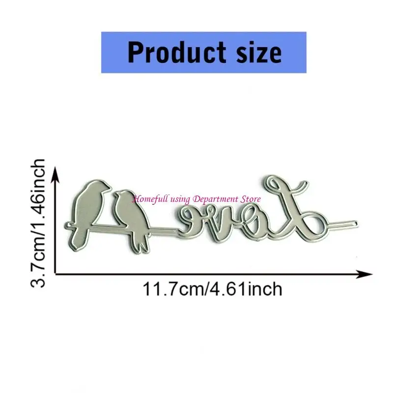 

Metal Cutting Dies Love Birds Die Cuts Templates Molds Embossing Stencils for Album Scrapbooking Paper Decoration