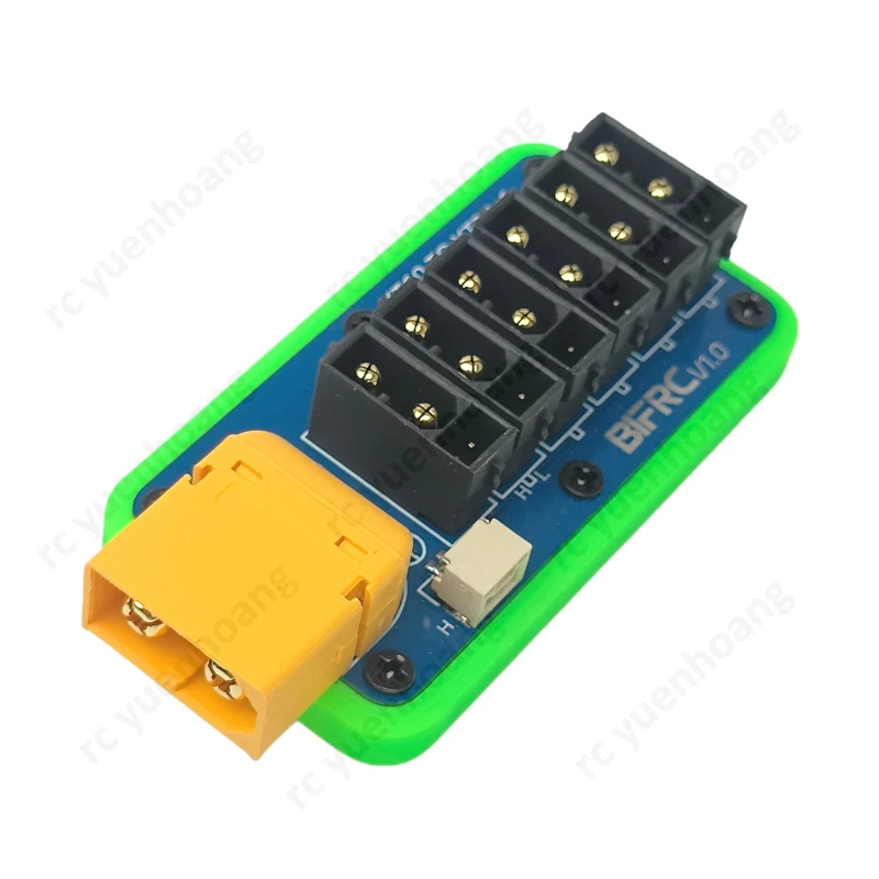1PCS RC CAN Bus Power Distribution Board XT60 to 6-Way XT30 High Current PDB Module Plate for Model Robot/Car/Boat/Submarine