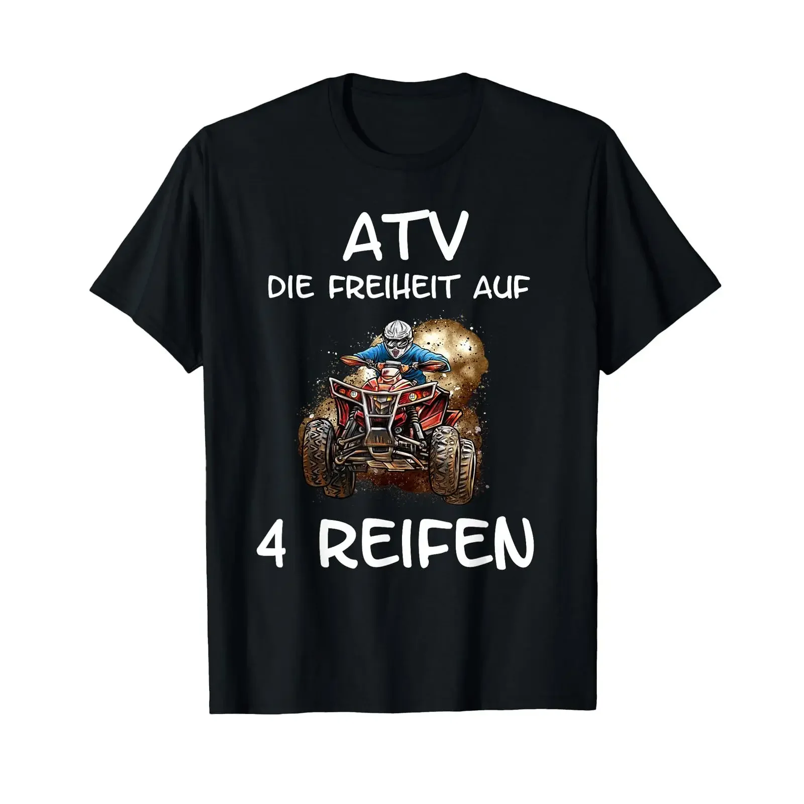 ATV Offroad Quad Biker T Shirt  vintage Washed Soft Slightly Breathable Stylish designer clothes Casual fashion Versatile