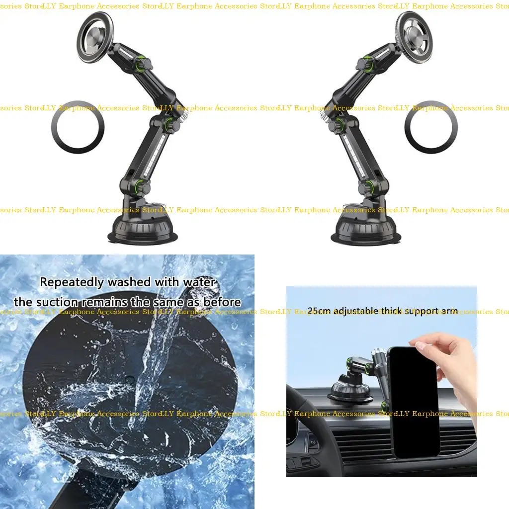 

462E Stable Car Mount Bracket, 360 Degree Rotation, Nonslip Grip for Phone Navigation