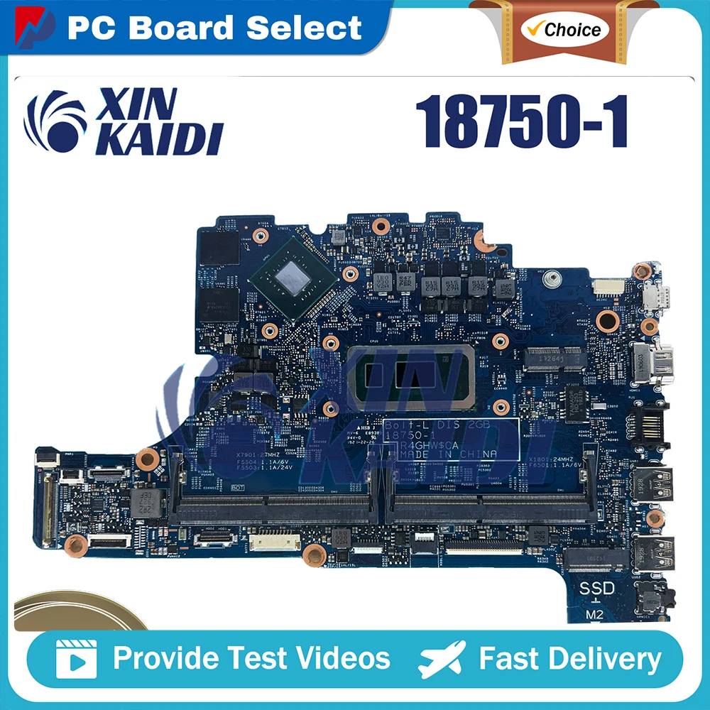 

18750-1 For DELL Latitude 3400 3500 18750-1 Notebook Motherboard i3 i5 i7 CPU Tested Laptop Mainboard