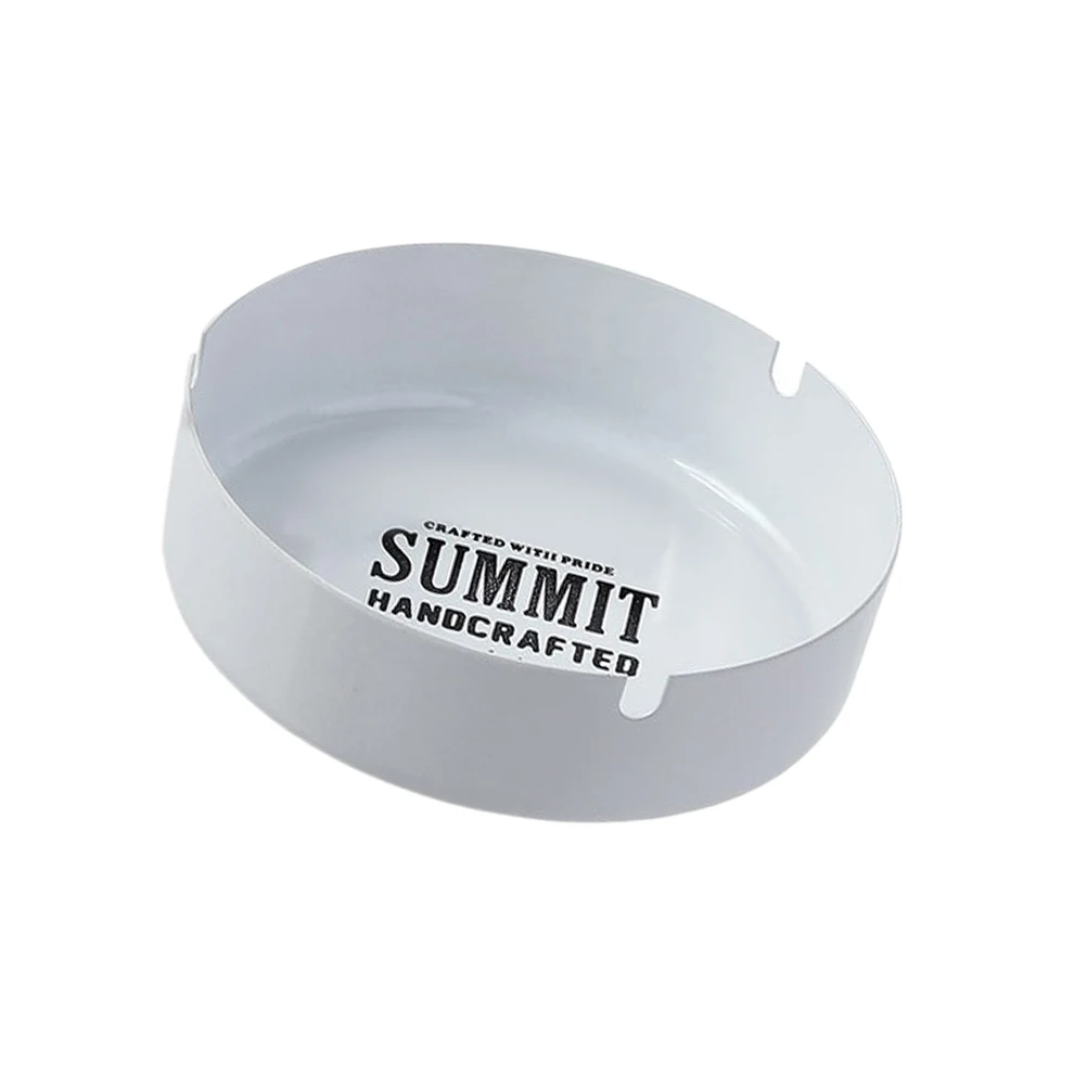 

Cigar Ashtrays Heat Resistant Metal Holder White Travel Outdoor Cigarette Ashtray Easy Clean Maintain Safe Room