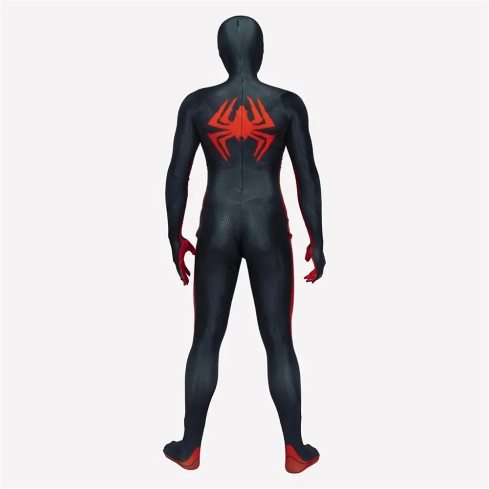 Disfraz de Spiderman: Into The Spider-Verse para hombre, traje de superhéroe, mono de fiesta para adultos y niños, monos de vestir