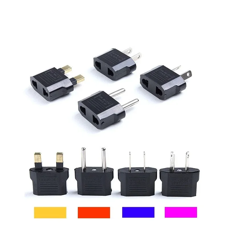 5Pcs High Quality Universal Travel Adapter EU To US EU AU UK Plug Adapter Converter Power Plug Adaptor Converter