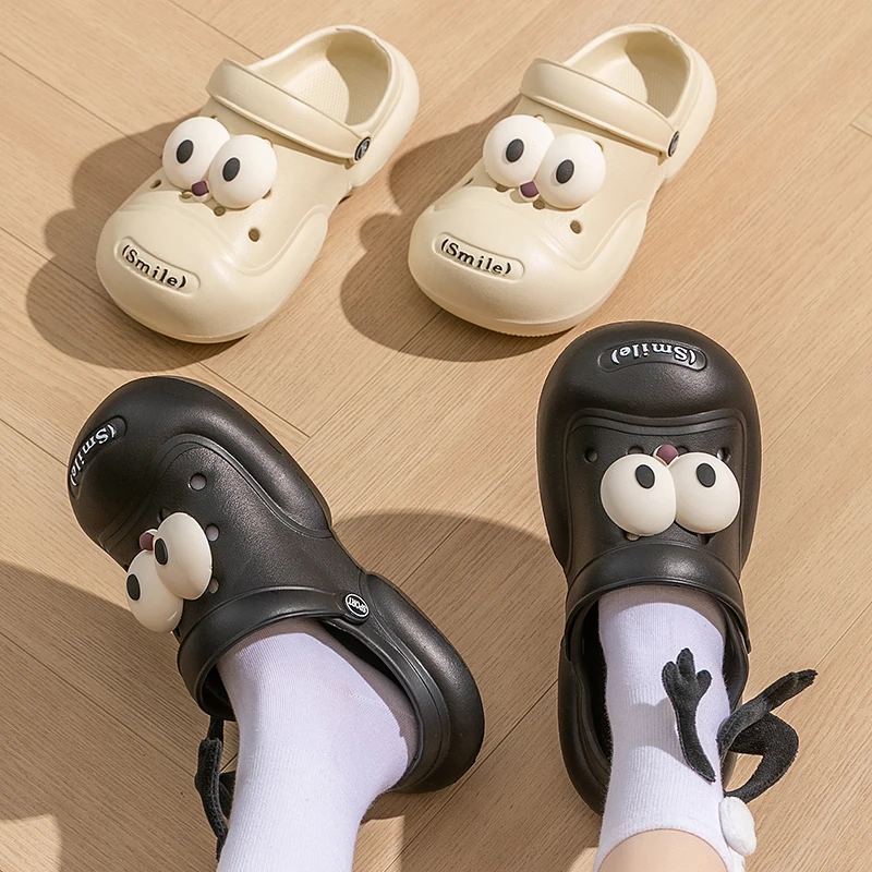 Platform sandals Summer female Bao-headed girl cute Y2K dopamine ins outside wearing elevated EVA slippers