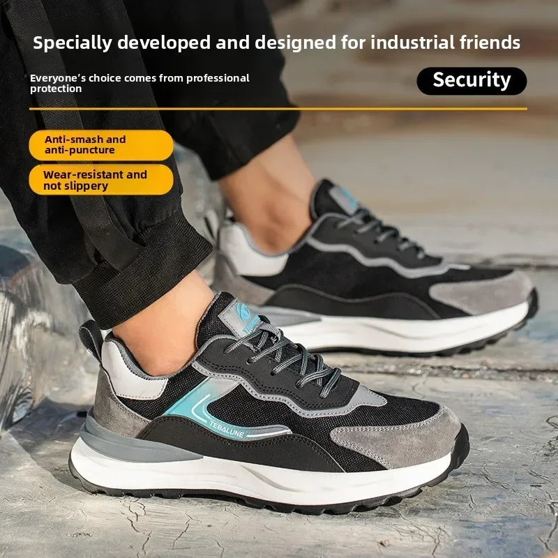 Safety Shoes with Steel Toe Caps Odor Prevention and Protection Shoes Insulated Shoes  Breathable Labor Protection Shoes