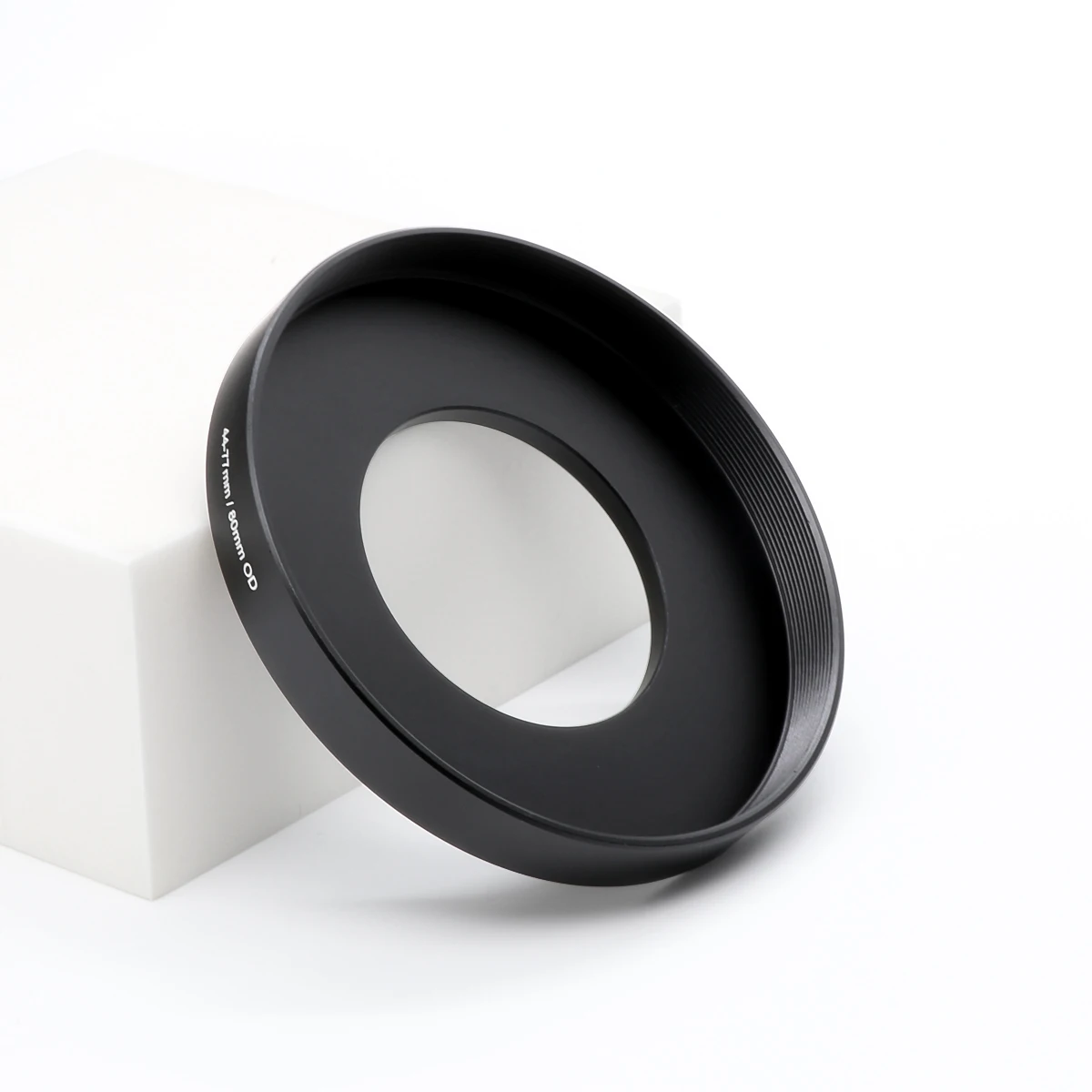 For 80mm Matte Box or 77mm lens filter etc., Matte Box Adapter Step Up Ring 44-77mm with 80mm O.D