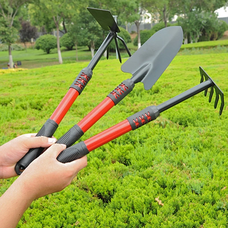 Gardening Small Shovel Rake Hoe for Planting Flowers Weeding Beach Sand Digging Tool Agricultural Vegetable Field Gardening Tool