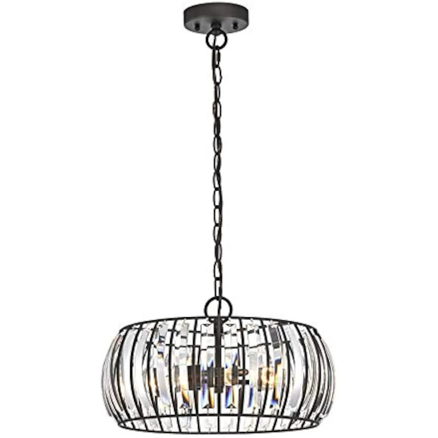 

Kennedy Transitional 3 Light Rubbed Bronze Ceiling Pendant Fixture 14 Width