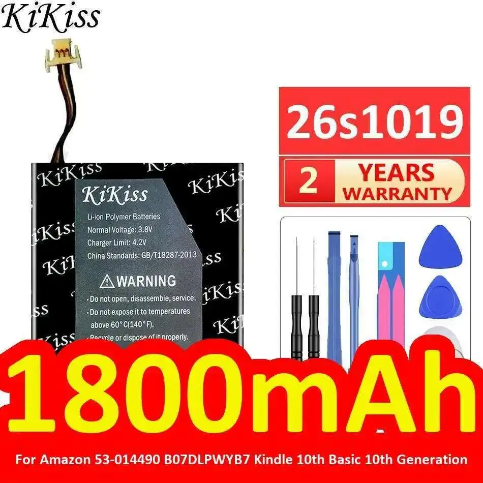 

Tablet Battery 26S1019 1800Mah For Amazon 53-014490,B07DLPWYB7,J9G29R,Kindle 10Th,Basic 10Th Generation,Touch 2019