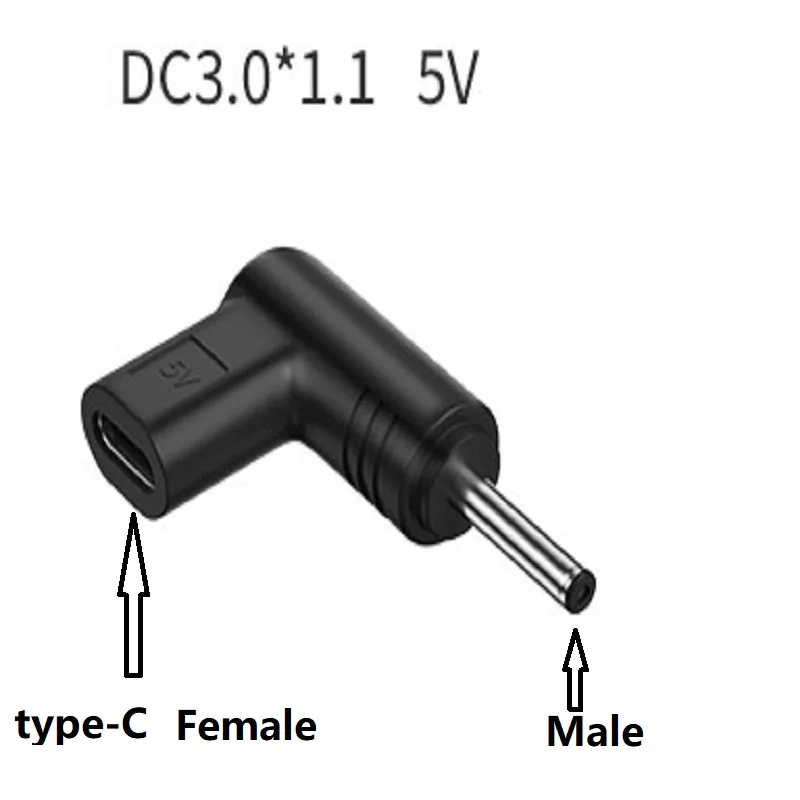 ขั้วต่อสายไฟกระแสตรงเป็น DC DC 5.5x2.1 5V 9V 12V USB C PD ไปยัง DC สายไฟสากลสำหรับรูทชนิด USB ไปยังหัวแปลงอะแดปเตอร์ปลั๊กหัวเสียบ DC